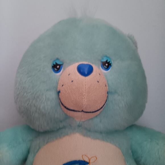 2003 Blue Care Bears 13" Plush Bedtime Sleepy Moon & Star - Picture 3 of 10